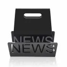 Schwarzer oder transparenter Plexiglas Design Zeitungsständer Made in Italy - Omar Viadurini