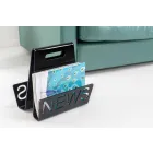 Schwarzer oder transparenter Plexiglas Design Zeitungsständer Made in Italy - Omar Viadurini