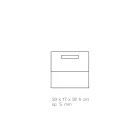 Wohnzimmer Zeitschriftenständer aus farbigem Acrylglas Made in Italy - Osafo Viadurini