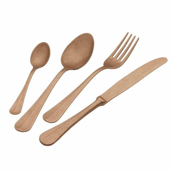 Luxus design stahl besteck vintage coloured effect 24 stück - tigger