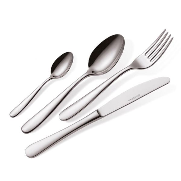 Besteck aus poliertem edelstahl modern essential design 24 teile - mekano