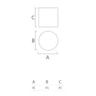 Zylindrischer Gartenhocker aus farbigem Polyethylen Made in Italy - Viky Viadurini