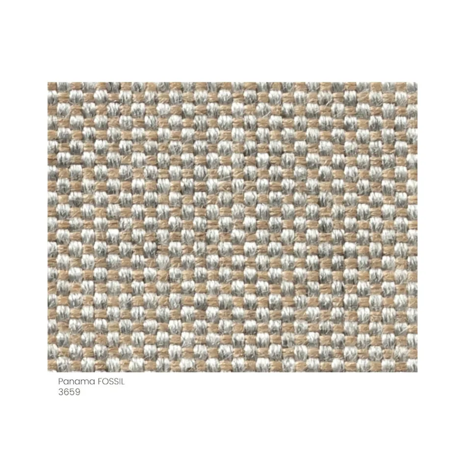 Gartenhocker gepolstert und bezogen mit Stoff Made in Italy - Butter Viadurini