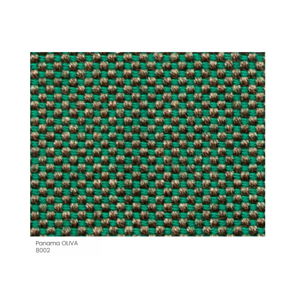 Gartenhocker gepolstert und bezogen mit Stoff Made in Italy - Butter Viadurini