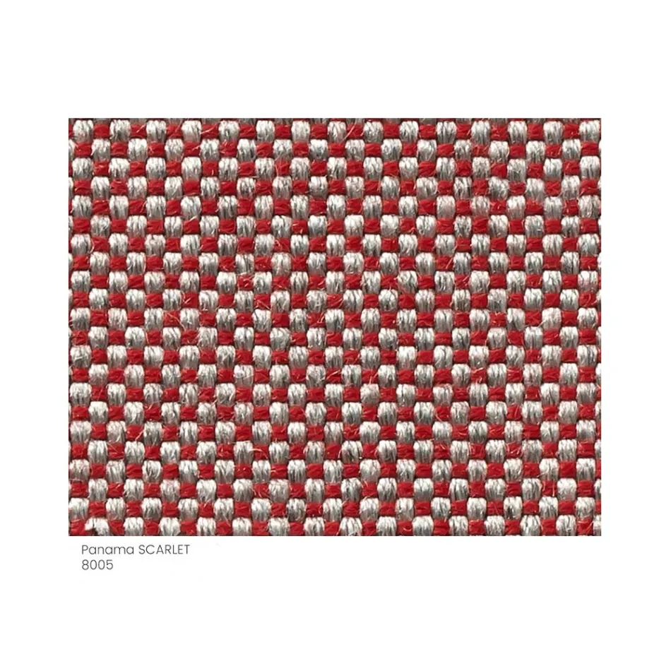 Gartenhocker gepolstert und bezogen mit Stoff Made in Italy - Butter Viadurini