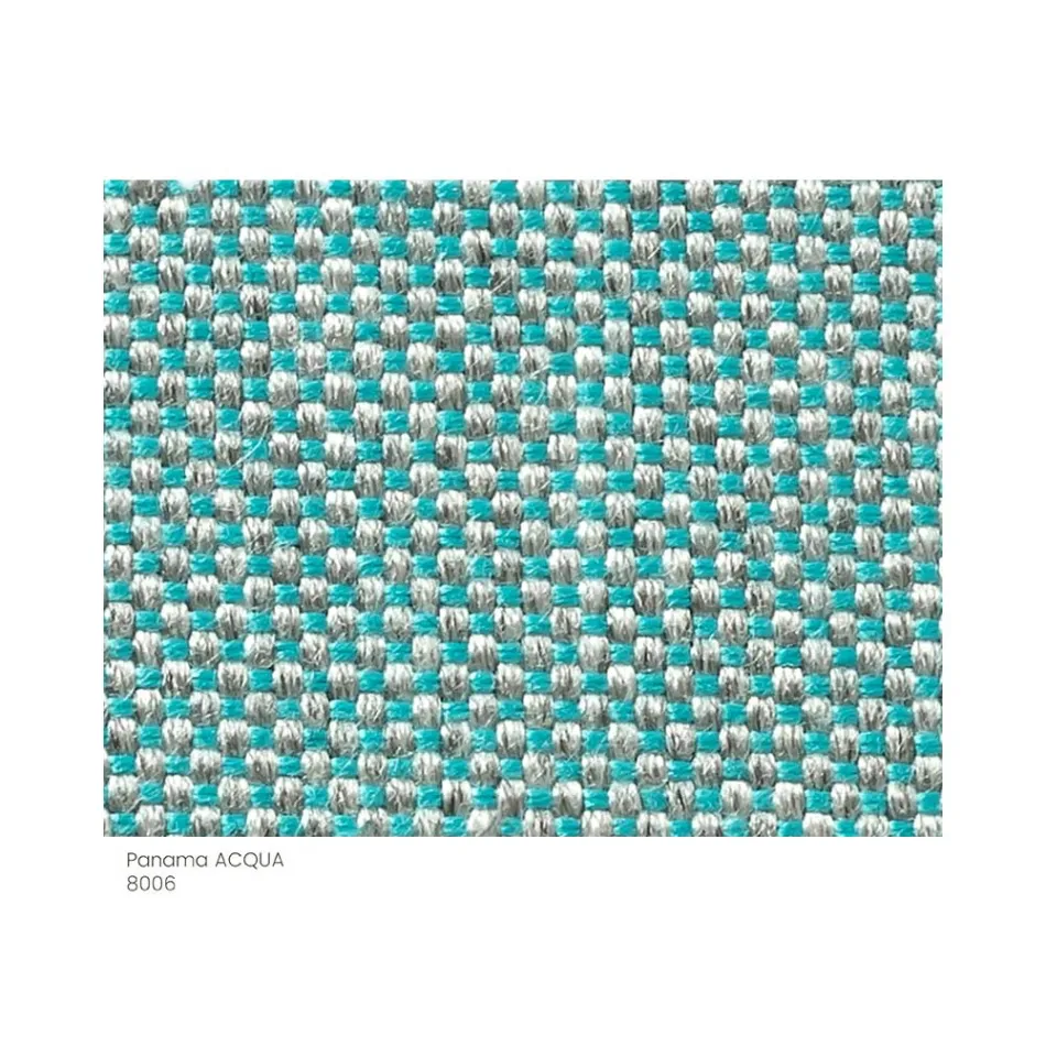 Gartenhocker aus Stoff mit Metallfüßen Made in Italy - Butter Viadurini