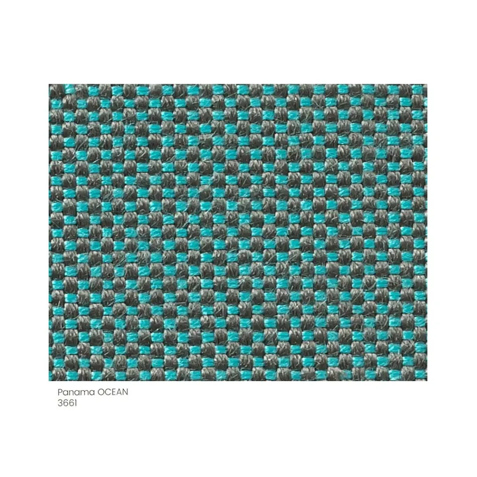 Gartenhocker aus Stoff mit Metallfüßen Made in Italy - Butter Viadurini