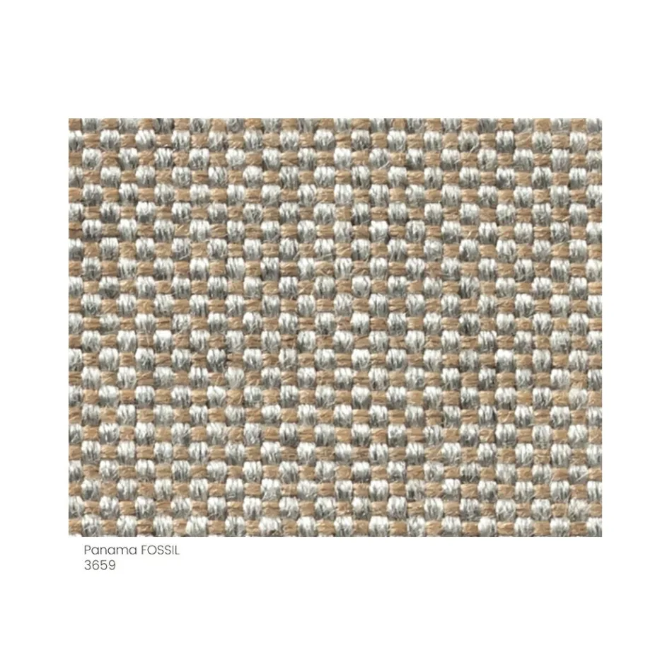 Gartenhocker aus Stoff mit Metallfüßen Made in Italy - Butter Viadurini