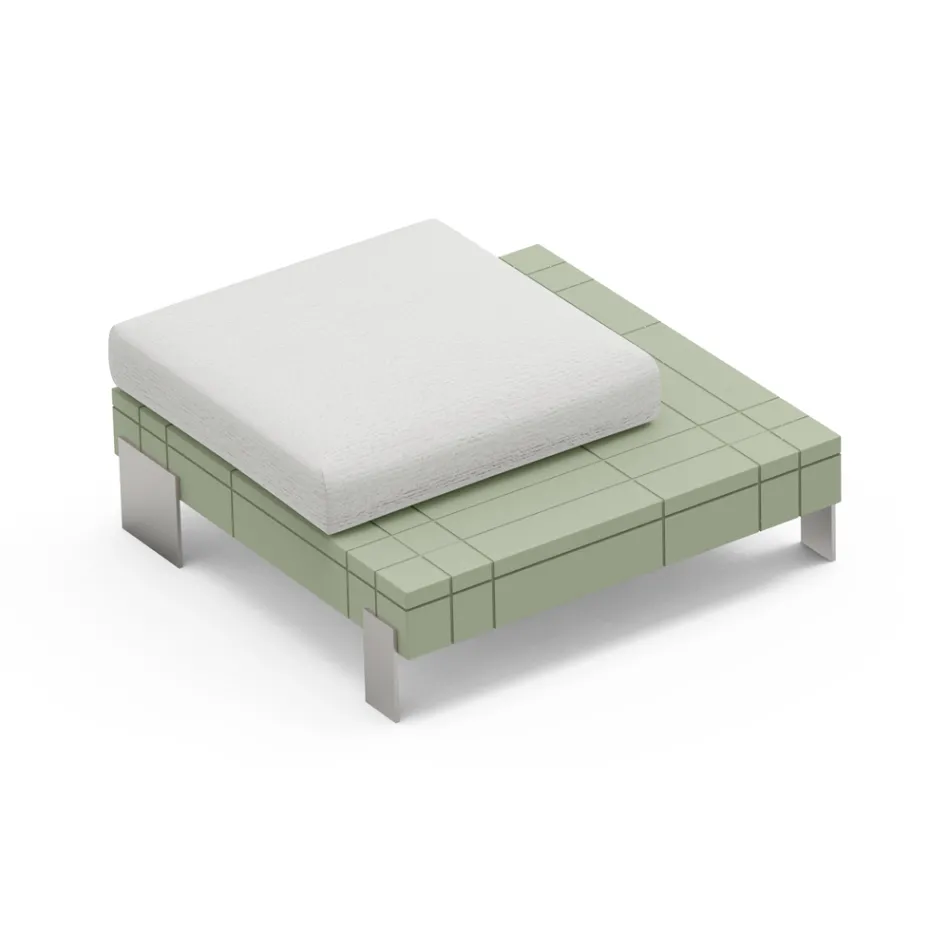 Wohnzimmer-Hocker aus Polyethylen in verschiedenen Farben - Orbis Viadurini