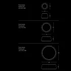 Runder osmanischer Pouf für das Wohnzimmer in farbigem Chenille, 3 Größen – Evelyne Viadurini