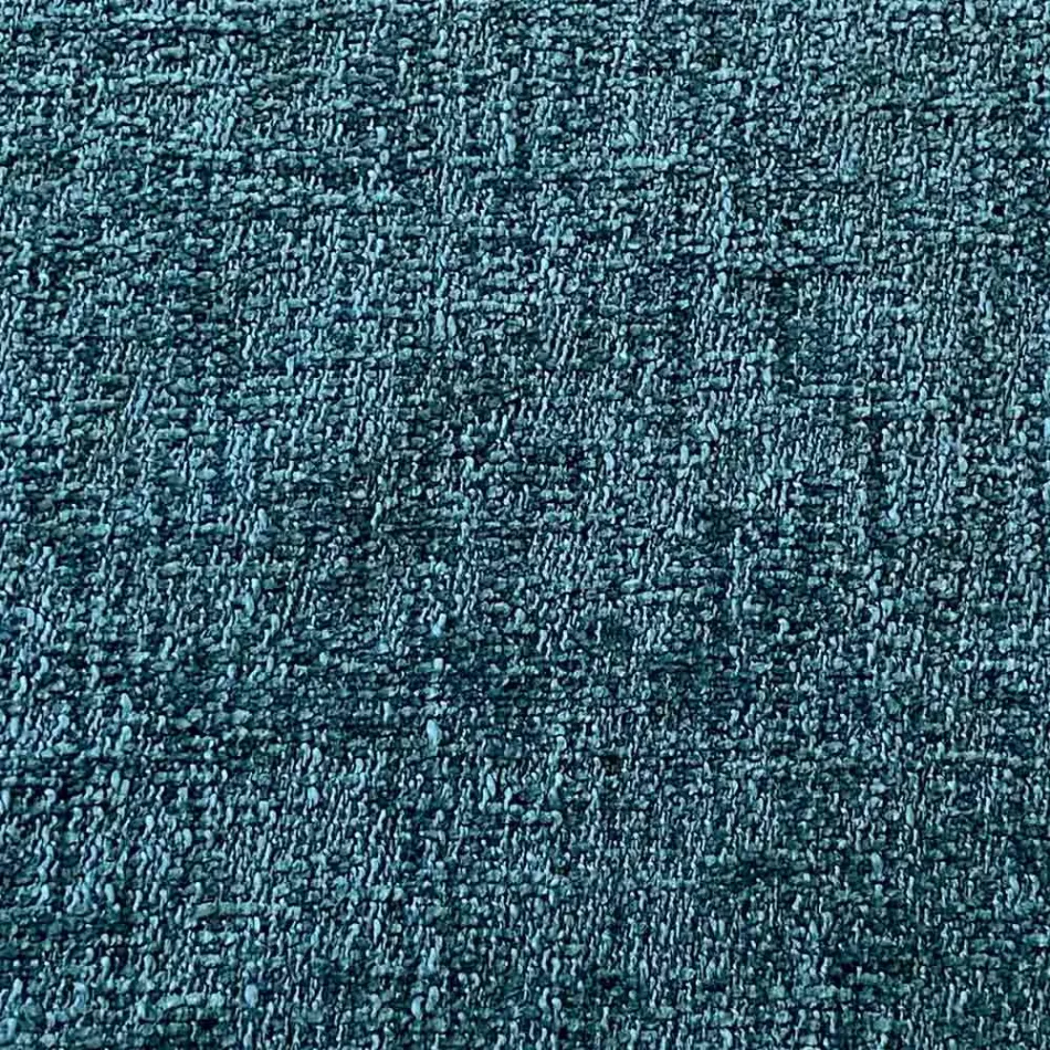 Runder osmanischer Pouf für das Wohnzimmer in farbigem Chenille, 3 Größen – Evelyne Viadurini