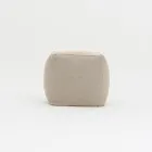 Pouf für den Garten aus Outdoor-Stoff in der Farbe Melange Beige - Maestrale Viadurini