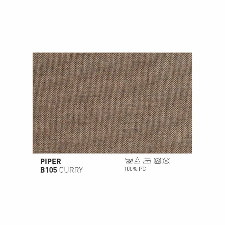 Outdoor-Sitzpuff / Fußhocker Varaschin Summer aus Stoff und Stahl Viadurini