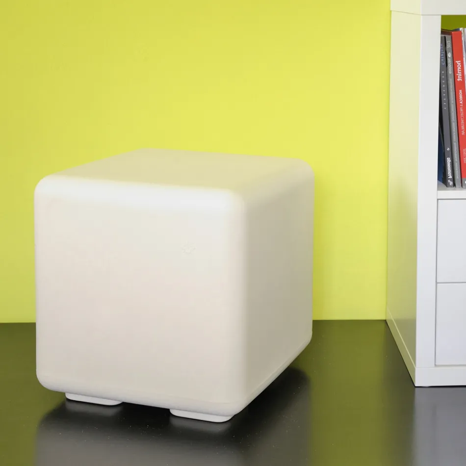 Hocker Garten-Couchtisch aus farbigem Polyethylen Made in Italy - Colores Viadurini