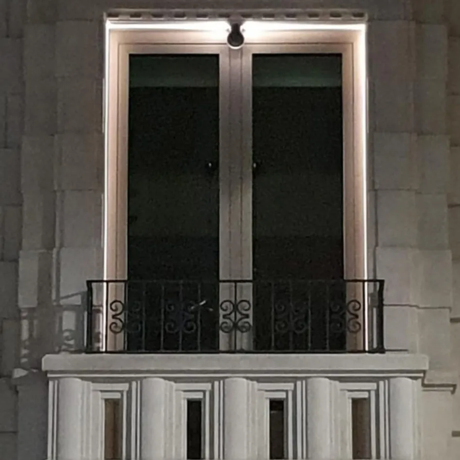 5W Outdoor-LED-Strahler in Aluminiumgrau-Finish - Dayane Viadurini