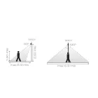 LED-Außenprojektor aus Aluminium mit Bewegungssensor - Nerea Viadurini