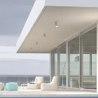 Verstellbare LED-Deckenleuchte aus weißem oder schwarzem Aluminium - Point Viadurini