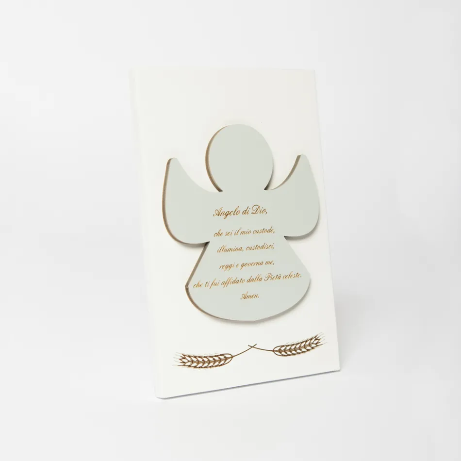 Lasergraviertes Bild eines gesegneten Engels, hergestellt in Italien – Alain Viadurini