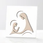 Bild mit der Erscheinung des Erzengels vor der Madonna, hergestellt in Italien – Abu Viadurini