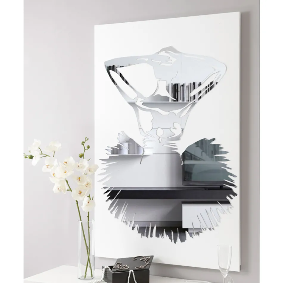 Gemälde mit Spiegeldekoration einer Tänzerin, hergestellt in Italien – Evie Viadurini