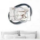 Lasergraviertes Bild mit Marias Kuss an Jesus, hergestellt in Italien – Sylvie Viadurini