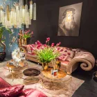 Modernes Leinwandbild mit Blattgold-Dekoration Made in Italy - Vinci Viadurini