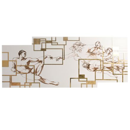 Mit Laser erstelltes Bild, das die Kreation „Made in Italy“ darstellt – Pirucchio Viadurini