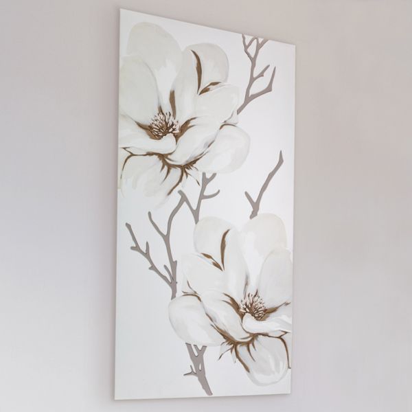 Lasergefertigtes bild mit magnolienblume, hergestellt in italien – misaki