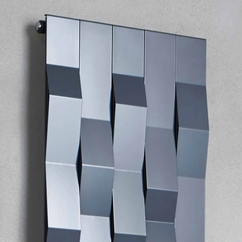 Modernes Design Stahlwand elektrischer Heizkörper bis 1400 Watt - Stein Viadurini