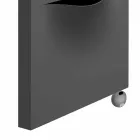 Vertikaler elektrischer Kühler in modernem Stahldesign bis 1000 W - Schnitt Viadurini