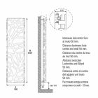 Hydraulischer Kühler mit vertikaler Ausführung bis 903 W - Flora Viadurini