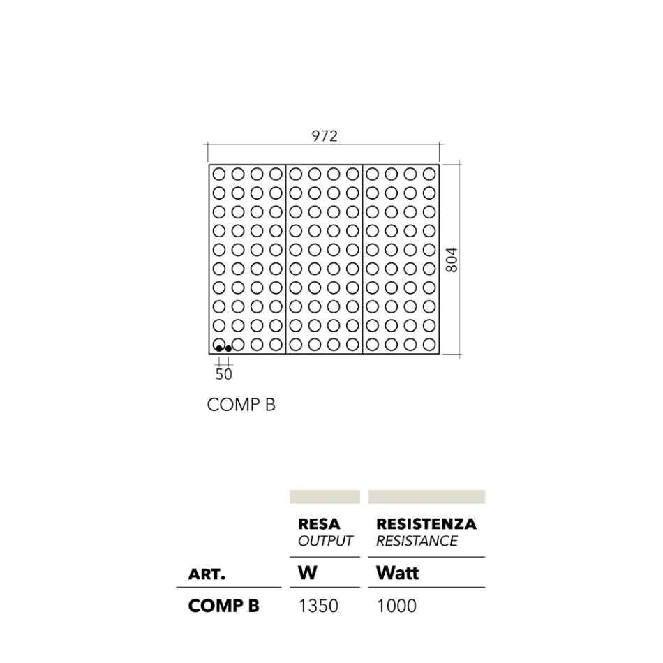 Lego Hydraulikheizkörper modernes Design Brick von Scirocco H Viadurini