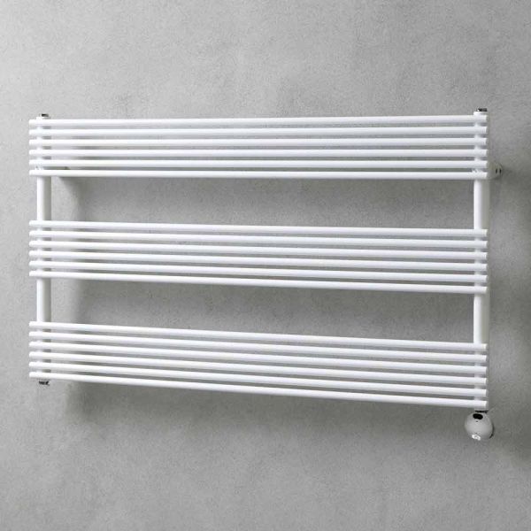 Horizontal electric design wandheizkörper aus stahl bis 700 w - nibbio