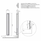 Kühler Design Aluminium Wandkühler Hydraulik 250 Watt - Stilus Viadurini