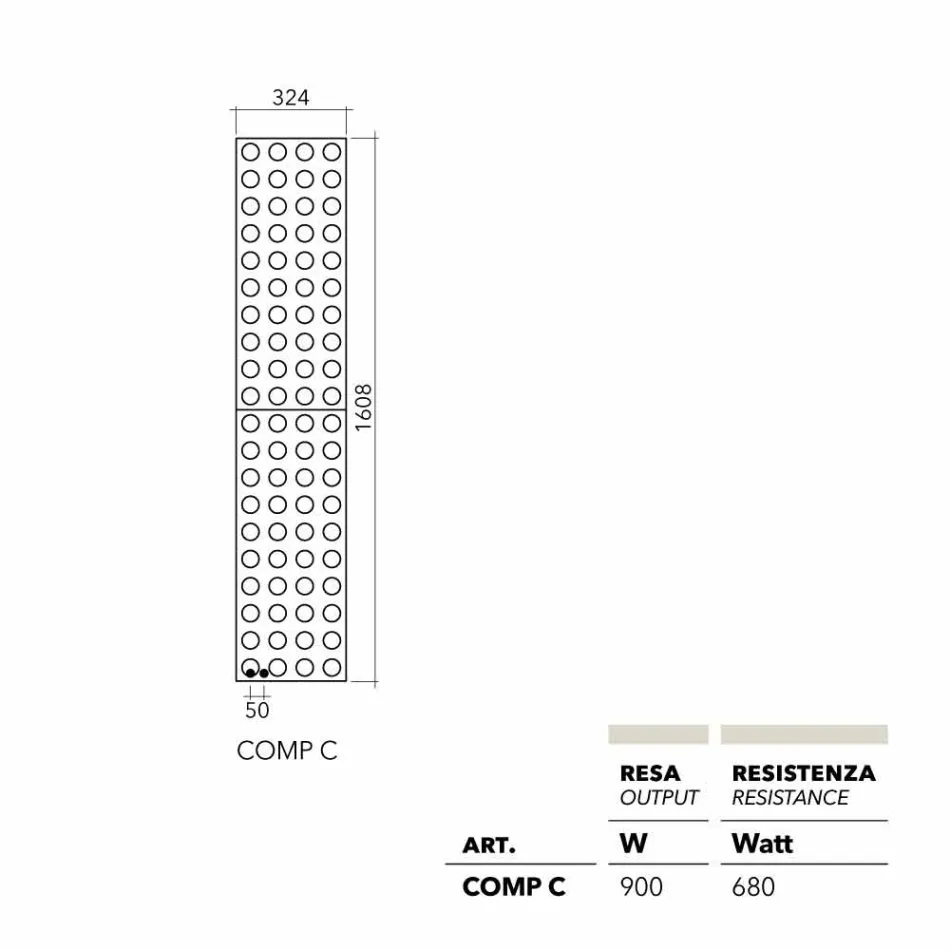 Heizkörper Heizkörper hydraulische Konstruktion Lego Brick von Scirocco H Viadurini