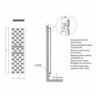 Modernes Design Vertikaler hydraulischer Wandkühler bis 898 Watt - Luft Viadurini
