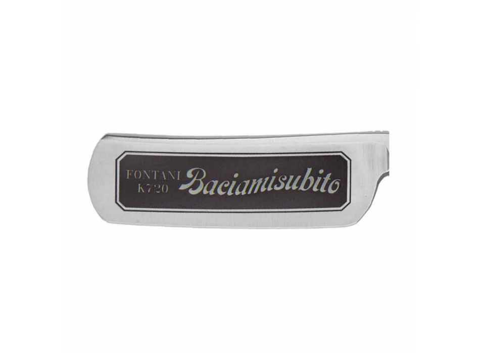 Freihand-Rasiermesser aus Stahl und Elfenbeinharz Made in Italy - Mello Viadurini