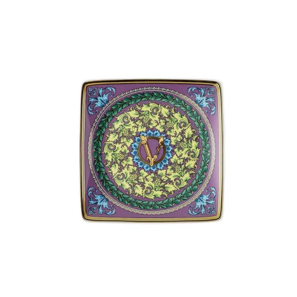 Rosenthal versace barocco mosaic 6 flache, quadratische porzellanschalen - mosaik