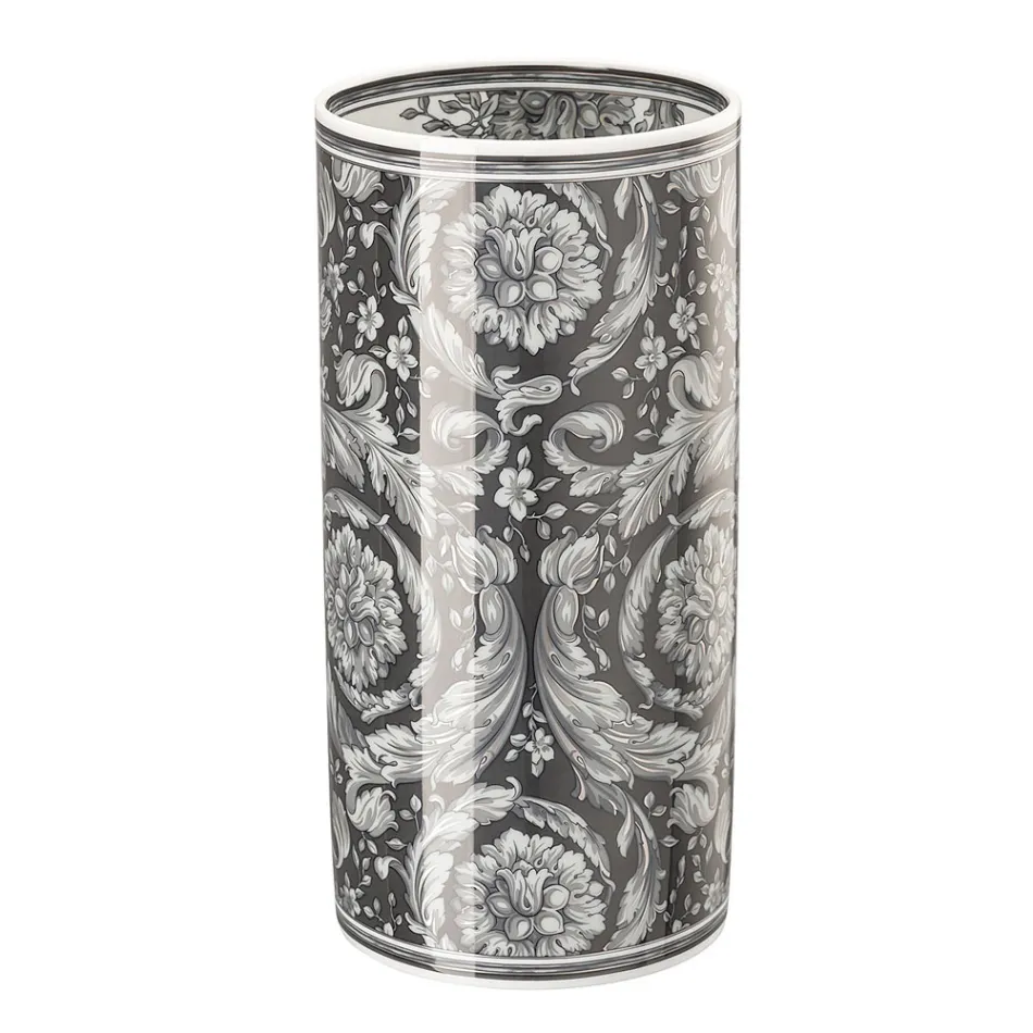 Rosenthal Versace Barock-Porzellanvase mit Ton-in-Ton-Farben - Barock Viadurini
