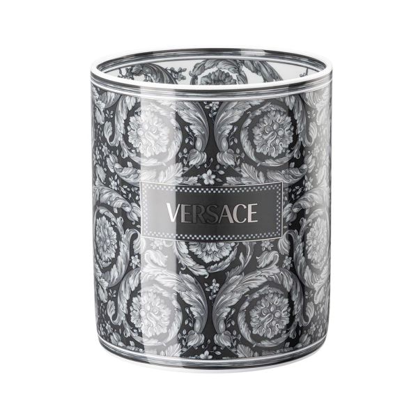Rosenthal versace barock-porzellanvase mit ton-in-ton-farben - barock