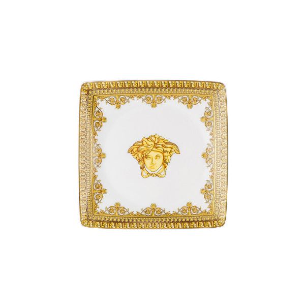 Rosenthal versace i love baroque 6 flache, quadratische porzellanschalen - barock