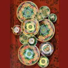 Rosenthal Versace Jungle Animalier 6 flache quadratische Schalen - Animalier Viadurini