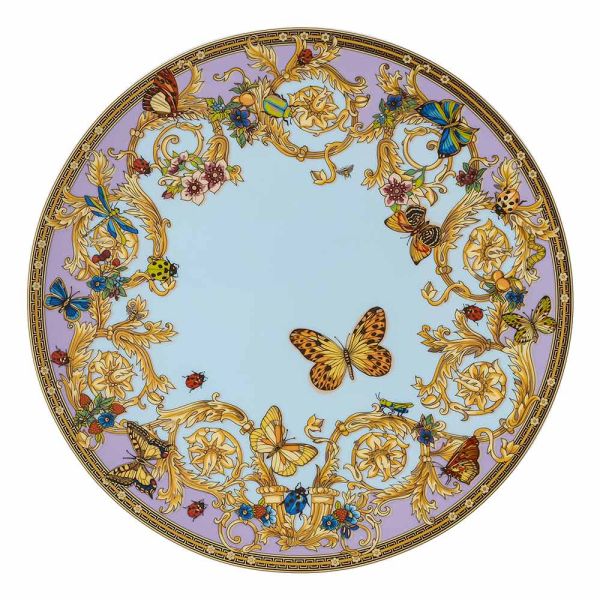 Rosenthal versace le jardin tischkartenteller durchmesser 33 cm aus porzellan - jardin