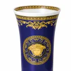 Rosenthal Versace Medusa Blau Modernes Design Porzellanvase 26cm Viadurini