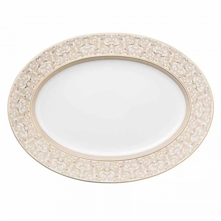 Rosenthal Versace Medusa Gala Oval 40cm Schale aus Porzellan Design Viadurini