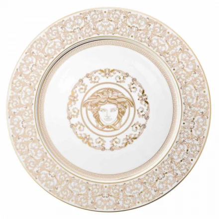 Rosenthal Versace Medusa Galaplatte 33cm in Porzellan Viadurini