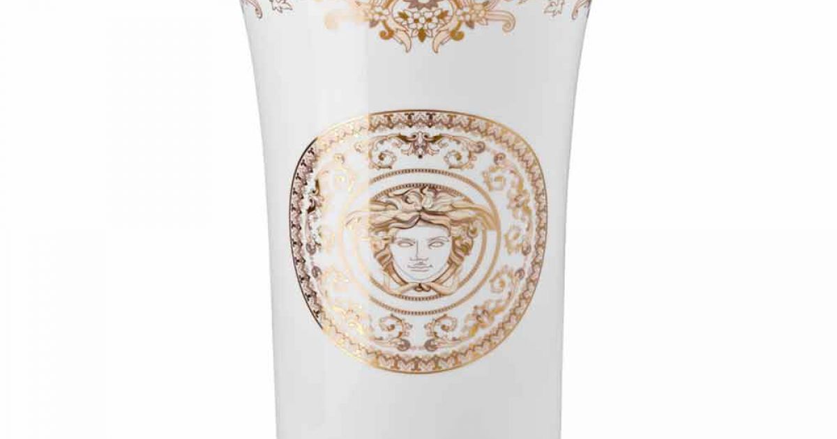 Rosenthal Versace Medusa Gala Porzellan Design Vase h 34cm