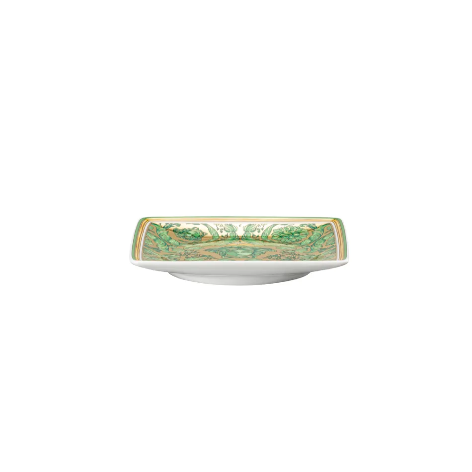 Rosenthal Versace Medusa Garland 6 flache, quadratische Tassen - Weihnachten Viadurini