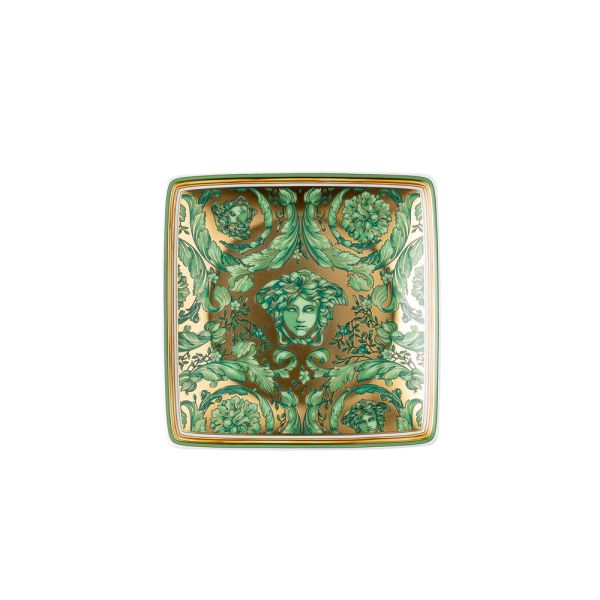 Rosenthal versace medusa garland 6 flache, quadratische tassen - weihnachten