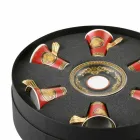 Rosenthal Versace Medusa Red Espressotasse aus Porzellan 6 Stück Viadurini